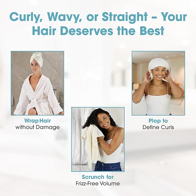 Hair RePear The Ultimate Hair Towel – Standard 21" x 44" Cotton Hair Towel - Image 4