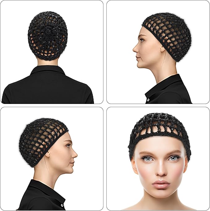 WLLHYF Wig Cap Thick Long Hair Caps Adjustable Net Mesh Braided Weaving Making - Image 6