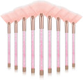 9 Pieces Facial Fan Mask Brushes, Soft Facial Applicator Brushes Tools by Maitys