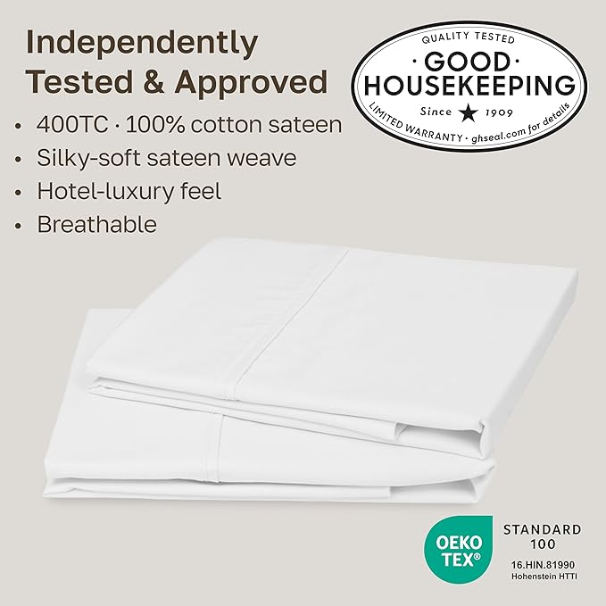 California Design Den Standard Queen Size Pillowcase Set - Image 2