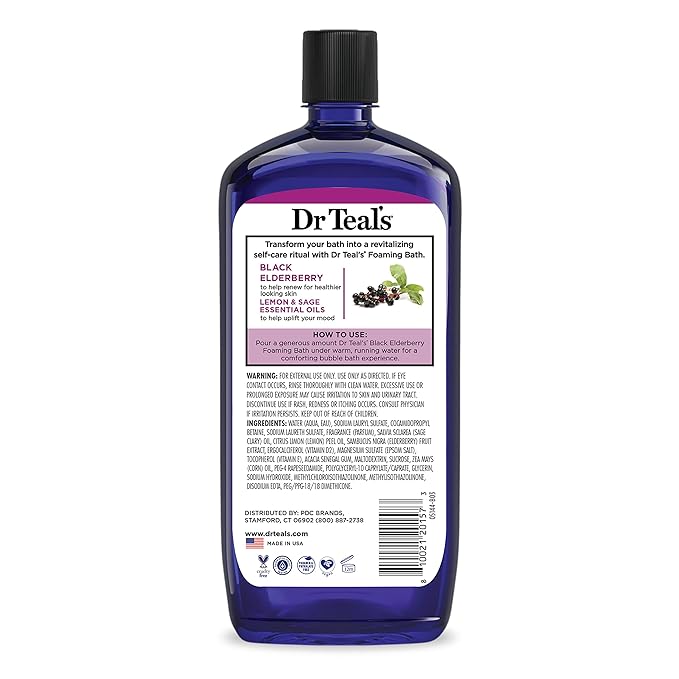 Dr Teal's Foaming Bath with Pure Epsom Salt, 34 fl oz - Image 10