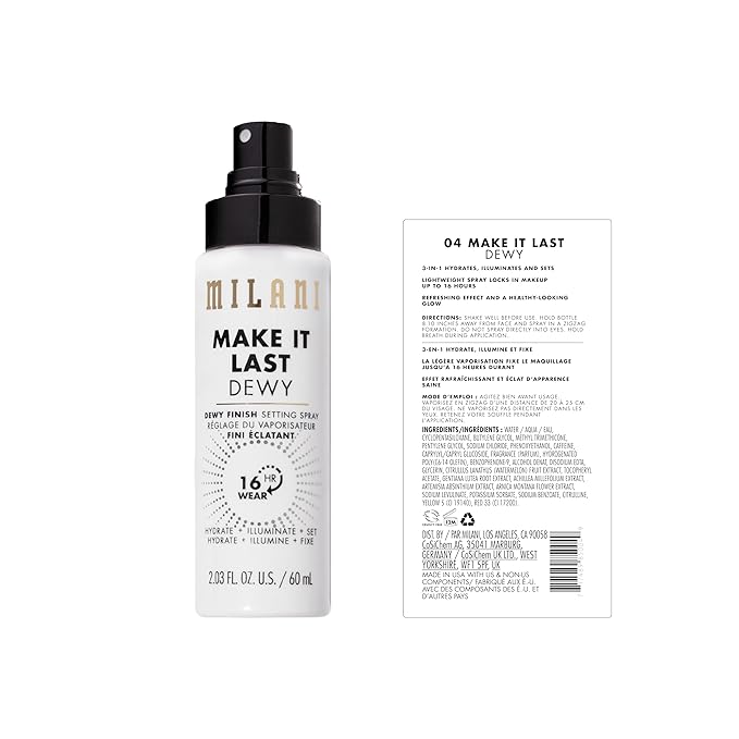 Milani Setting Spray + Primer, Make It Last Dewy - Image 2