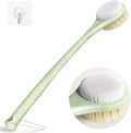 Back Scrubber for Shower with Long Handle, Dual-Sided Bath Brush with Soft by CYMPHW