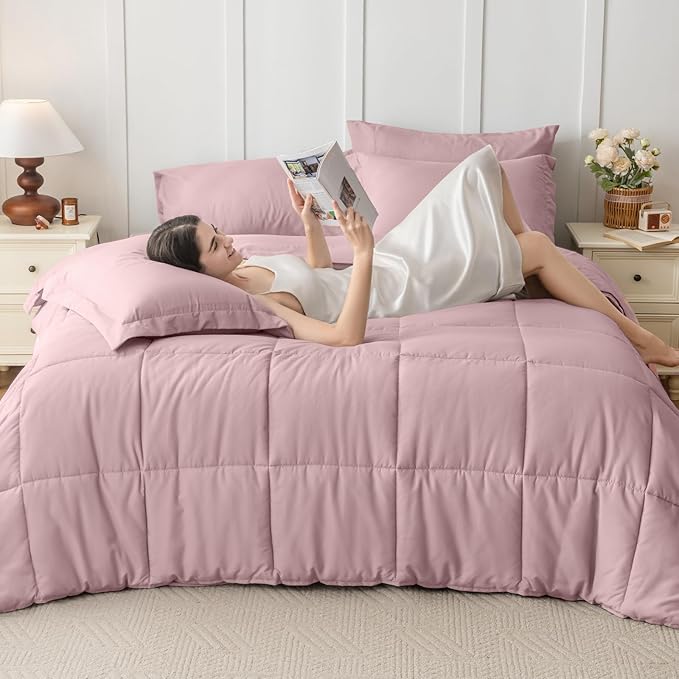 JOLLYVOGUE California King Comforter Set, Ultra-Soft Bed in a Bag Cal King Size - Image 7