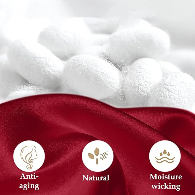 INSSL Silk Pillowcase for Women, Mulberry Silk Pillowcase for Hair and Skin and - Image 4