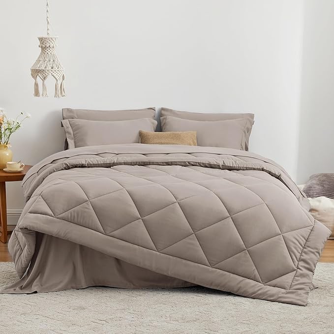 Love's cabin Twin Comforter Set Burlwood, 5 Pieces Twin Bed in a Bag, All - Image 2