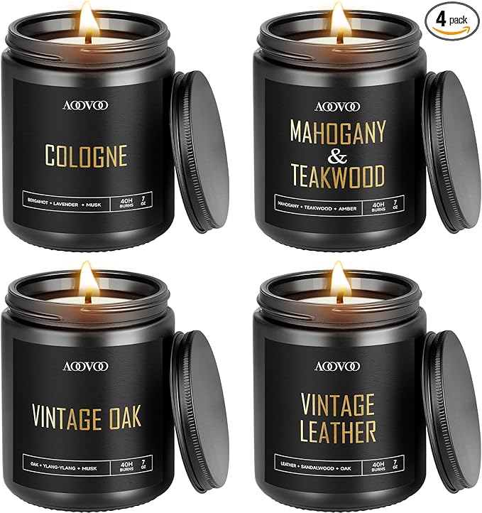 AOOVOO Scented Candles for Men by AOOVOO