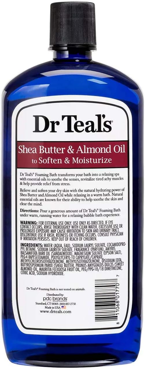 Dr. Teals Foaming Bath Variety Gift Set Shea Butter & Almond Oil, Melatonin - Image 3