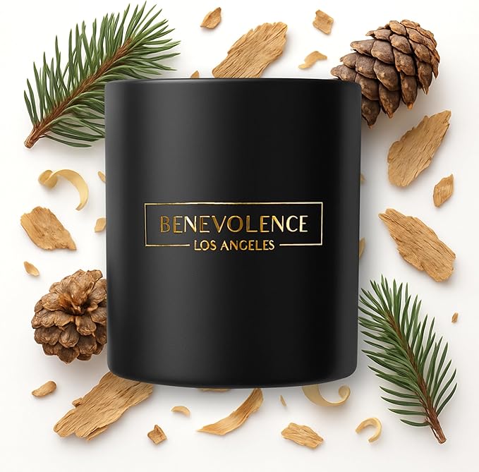 Benevolence LA Pine Scented Candle | Soy Christmas Candles, 45 Hour Burn by BenevolenceLA