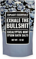 Explicit Essentials Eucalyptus Mint Epsom Bath Salts, Relaxing Aromatherapy by ExplicitEssentials