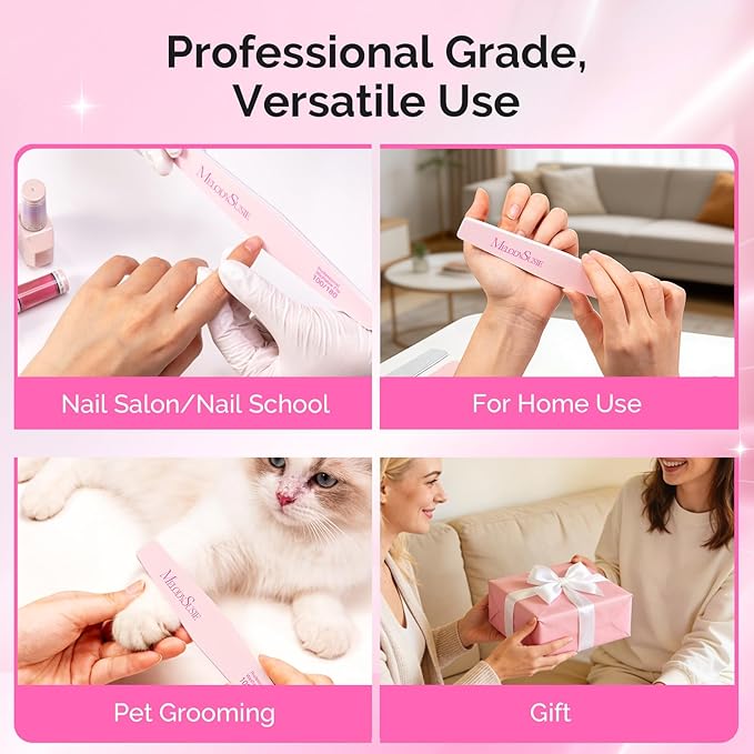 MelodySusie Nail File Kit, Professional Manicure Pedicure Supplies - Image 6