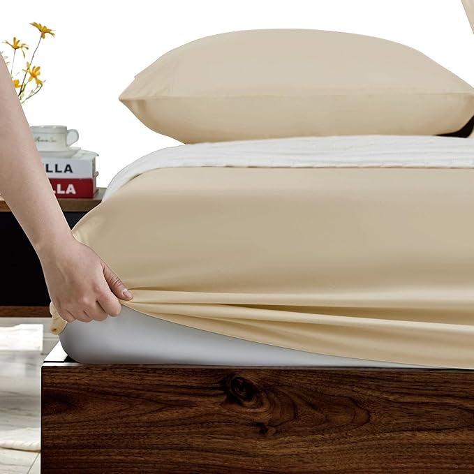 FreshCulture Twin Fitted Sheets, Bulk Pack of 6, Deep Pocket, Soft Microfiber - Image 3