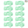 Casoty 10 Pcs Green Face Wash Headbands, Spa Gifts by Casoty