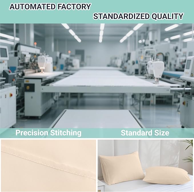 ZPECC Pillow Cases King Size Set of 4, 20x36 Envelope Closure Pillowcases - Image 4