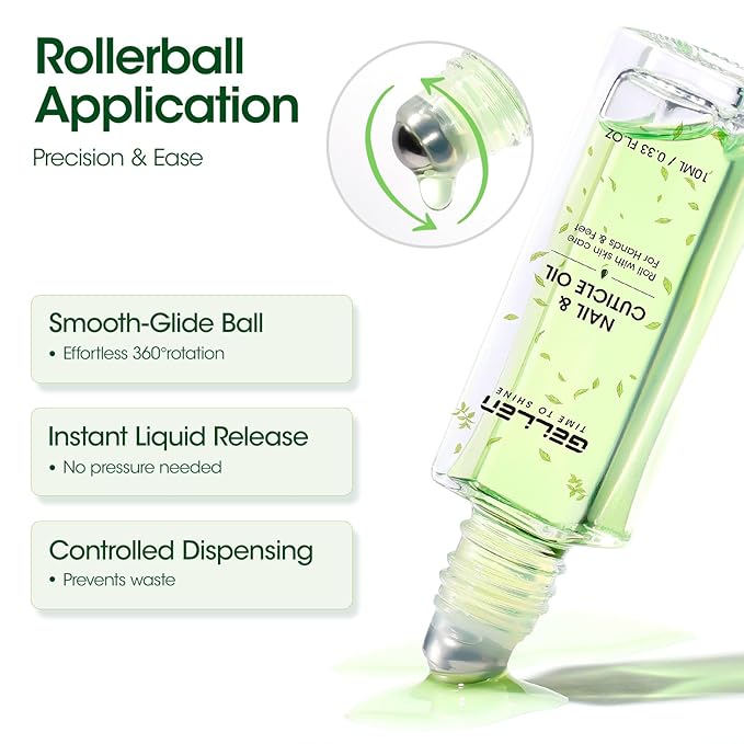 Gellen Cuticle Oil, Roll-On Nail Growth Oil, Nail Oil - Image 3