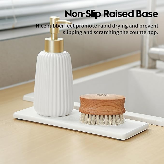 2 Pack Diatomite Stone Sink Tray, Water Absorbing Mat - Image 7