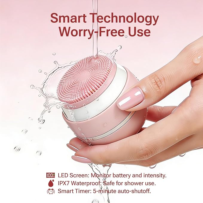 Electric Face Scrubber & Silicone Facial Cleansing Brush - Image 6