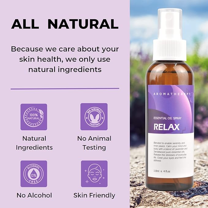 Benatu Lavender Sandalwood Essential Oil Blend Spray - Image 2