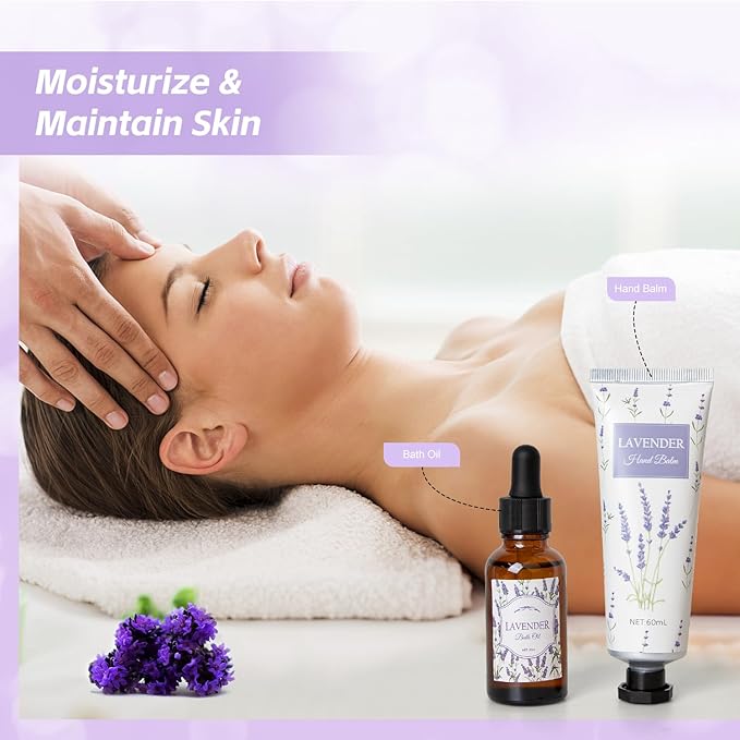 Mothers Day Gifts for Mom, Lavender Spa Gifts Set, Relaxing Spa Gifts, Bath Spa - Image 4