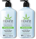 Hempz Triple Moisture Body Moisturizer, 17 Oz – Hydrating Lotion Rich by Hempz