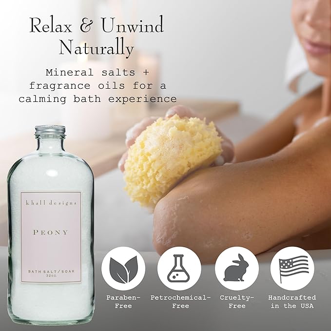 K. Hall Designs Peony Bath Salt Soak - Image 2