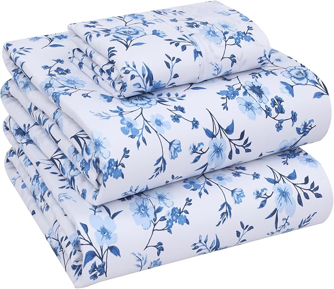 RUVANTI 100% Cotton Sheets – Twin Size Percale Bedding, Cooling & Breathable by Ruvanti