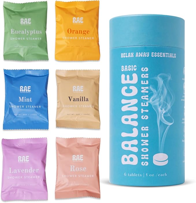 Relax Away Balance Shower Steamers 6 Pack by RelaxAwayEssentials