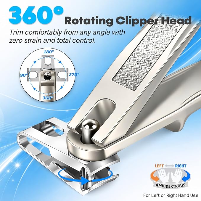 8-in-1 Heavy Duty Toenail & Fingernail Clippers - Image 3