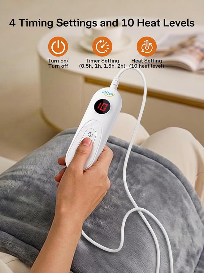 ALLJOY Heating Pad for Back Pain Relief, Mothers Day Gifts for Mom, Neck - Image 7