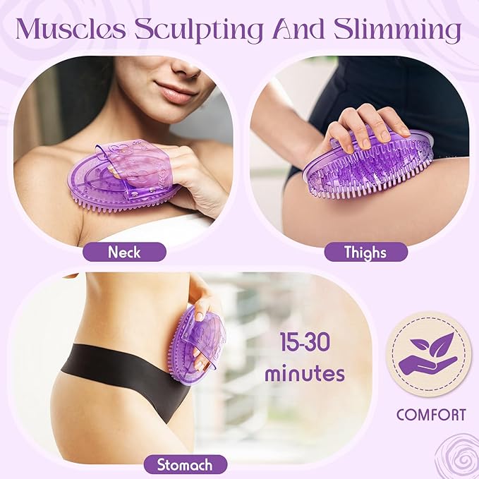 2 Pcs Meridian Massage Brush Magnetic Full Body Meridian Brush Beauty Salon - Image 4