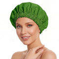 Reusable Shower Cap for Women, Large Waterproof Shower Bonnet by Edoneery