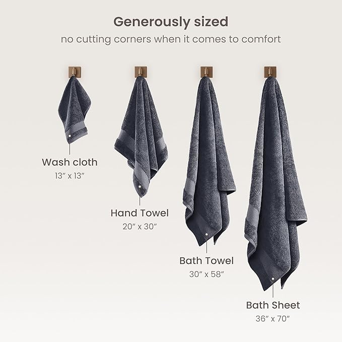 BIOWEAVES 100% Organic Cotton 700 GSM Plush Washcloths 13" x 13" GOTS Certified - Image 6