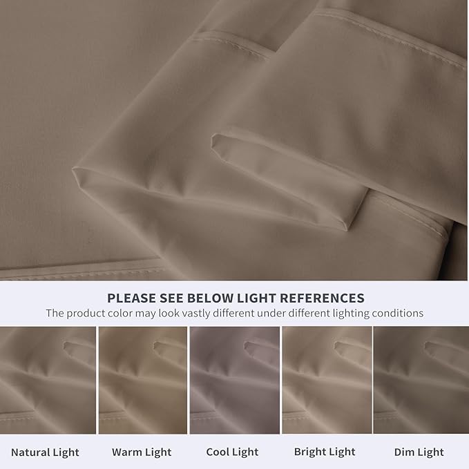 Maple&Stone King Flat Sheet 6 Pack, Premium Soft & Breathable, Brushed - Image 4
