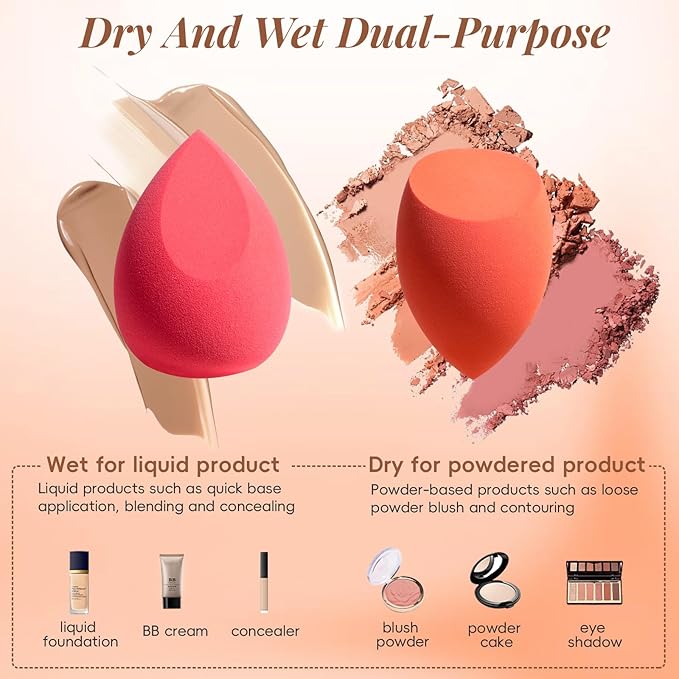Makeup Sponge Set BS-MALLTriangle Puff 14 Pcs - Image 6