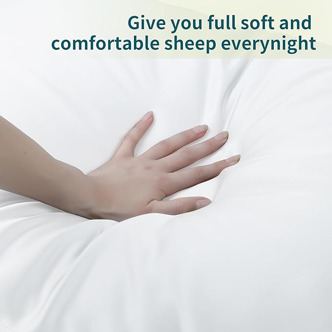4-Pack Bamboo Viscose Zippered Pillow Cases Standard Size, 400 Thread Count - Image 4