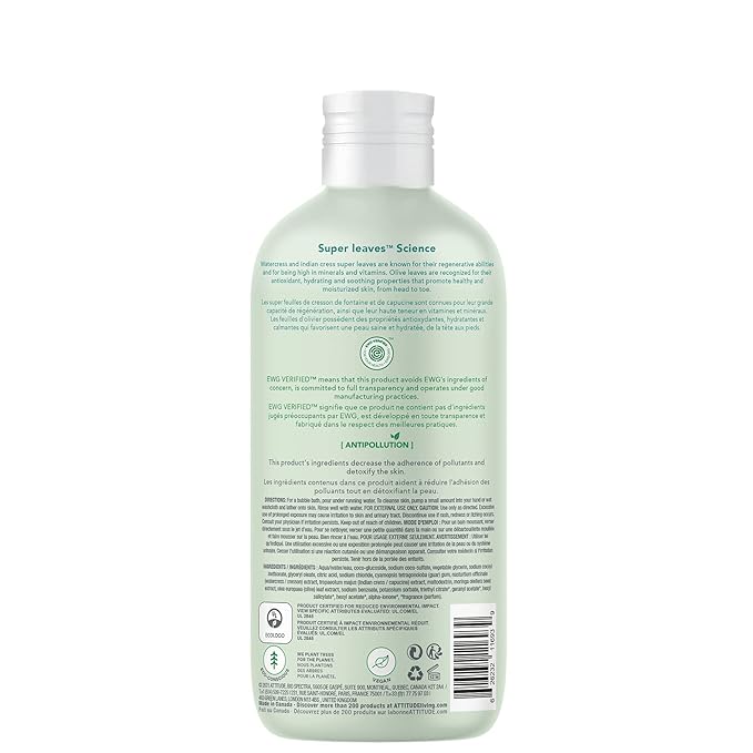 ATTITUDE Bubble Bath, EWG Verified, Plant and Mineral-Based Ingredients - Image 2