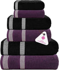 CASA COPENHAGEN Solitaire 6Pcs 100% Egyptian Cotton Large Designer Towels Gift by CASACOPENHAGEN