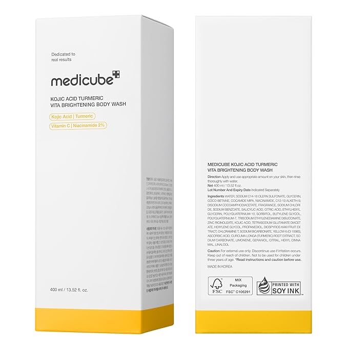 medicube Kojic Acid Turmeric Brightening Body Wash | Gentle Shower Gel - Image 8