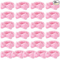 25 Pcs Pink Spa Headband Bulk Pink Makeup Headbands by Wavyknot