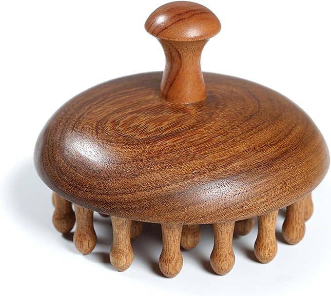 Wooden Scalp Massage Comb by iunxkmi