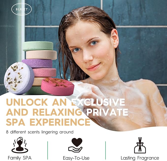 Shower Steamers Aromatherapy Mothers Day Gifts 8 Pack Shower Bombs Fruit Scents - Image 2