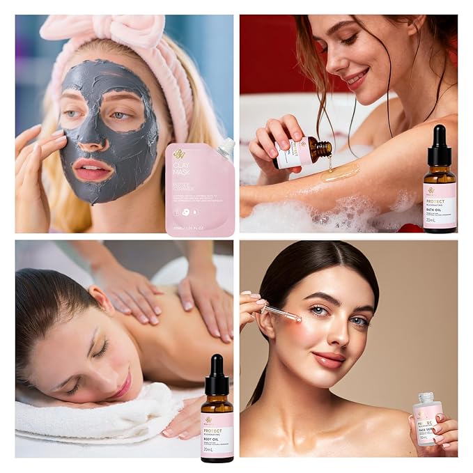 Mother's Day Gifts for Mom, Rose 23 Pcs Facial Skin Care Set, Bath and Body - Image 6