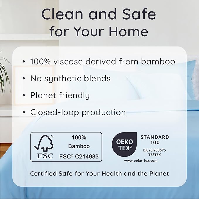 Bambaw California King Sheet Set 4pcs – 100% Viscose Derived from Bamboo Sheets - Image 6