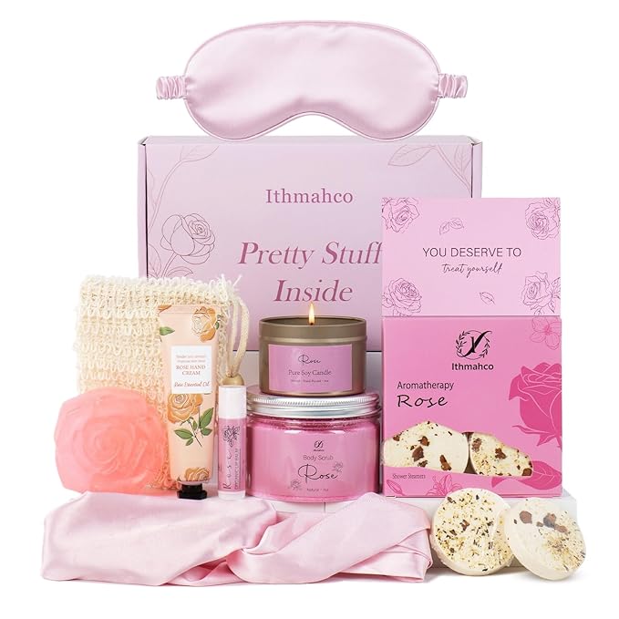 Mothers Day Spa Gifts for Women, Bath Gift Baskets, Birthday Relaxing Spa Self by Ithmahco