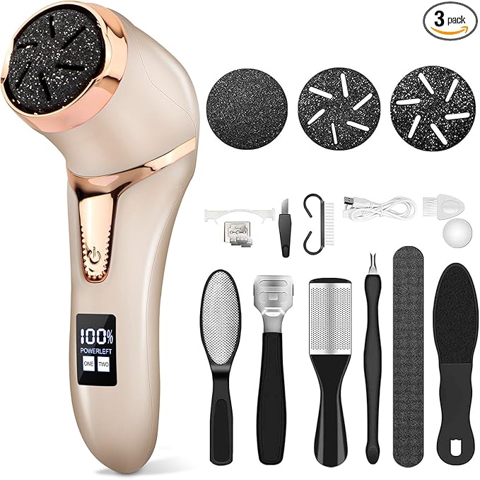 Callus Remover for Feet, Portable Pedicure Kit Foot File Callus Remover by Hoxida