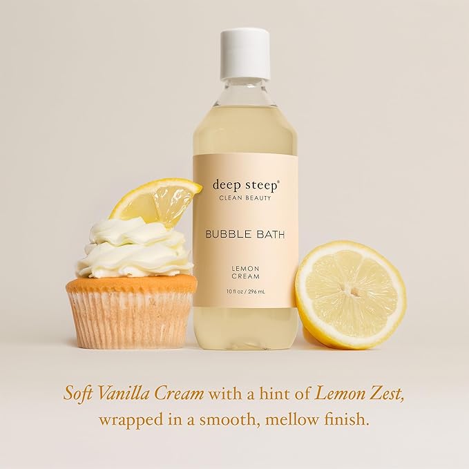 Deep Steep Bubble Bath, Lemon Cream, 10 oz – Soothing Soak - Image 4