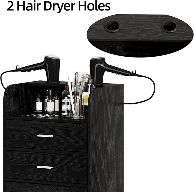 4ever2buy Salon Station for Hair Stylist, Salon Trolley Cart - Image 3