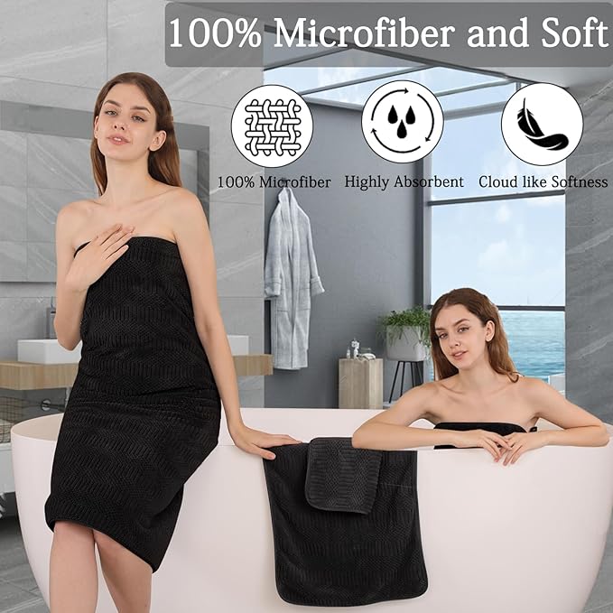 8 Piece Bath Towel Set-2 Oversized Bath Sheets, 2 Hand Towels, 4 - Image 4