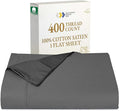 California Design Den Natural 100% Cotton Flat Sheet Twin by CaliforniaDesignDen