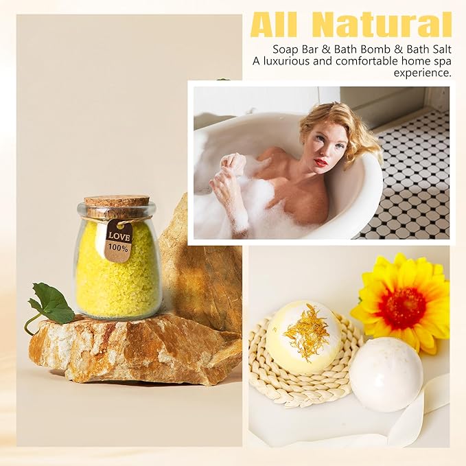 Birthday Gifts for Women, Unique Relaxing Spa Kit Gift Baskets for Women Self - Image 6